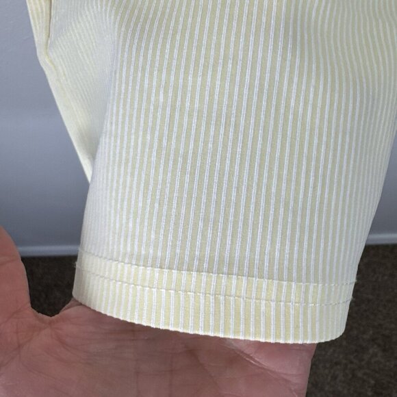 Mario Serrani Women's XL Comfort Stretch Capri Pant Yellow Stripe NWT 9310 - Picture 13 of 16